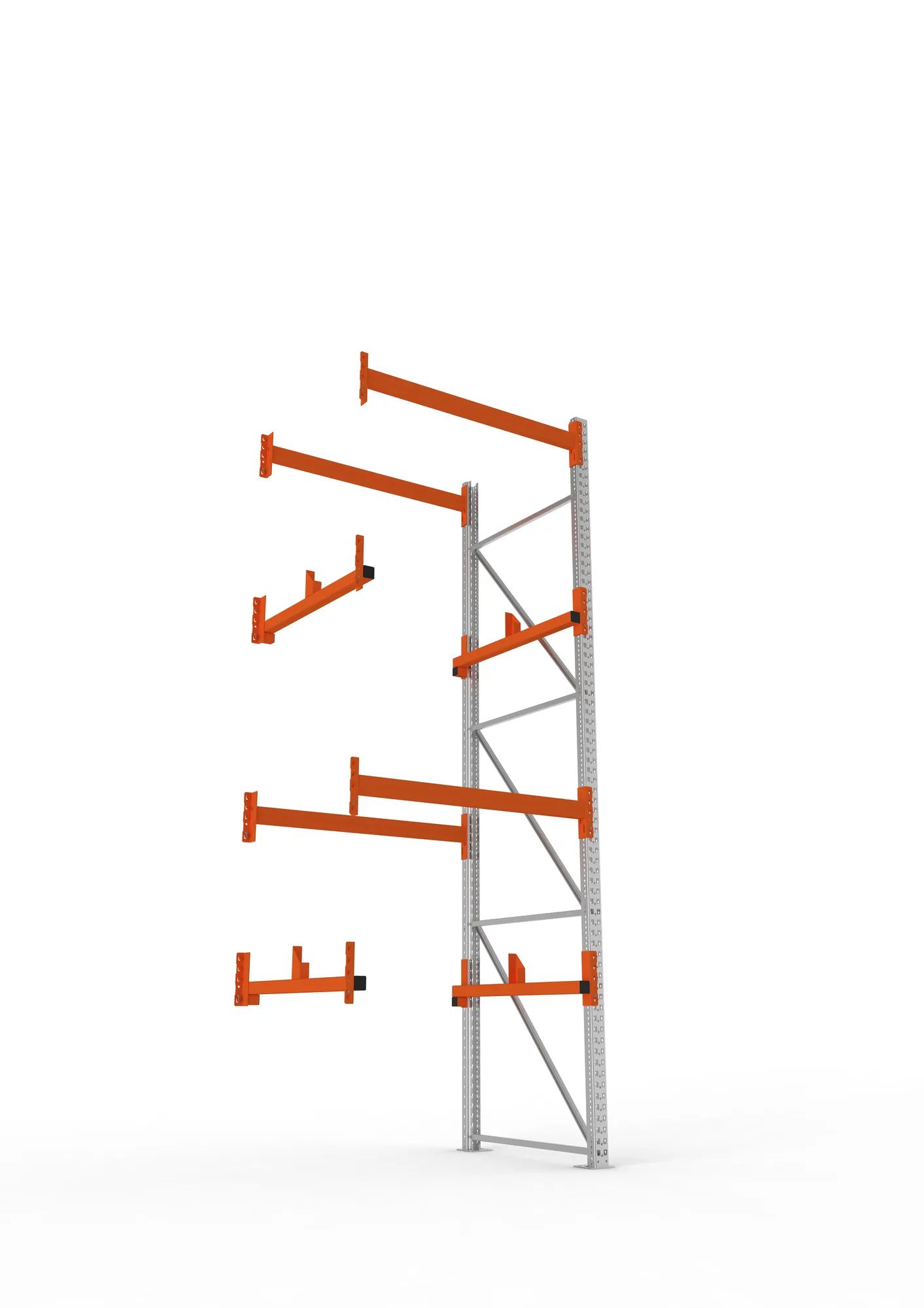 META MULTIPAL | Kabeltrommelregal | Anbauregal | 3800 x 1300 x 1100 mm | Feldlast 4000 kg | 2 Ebenen | Typ 1 | verzinkt
