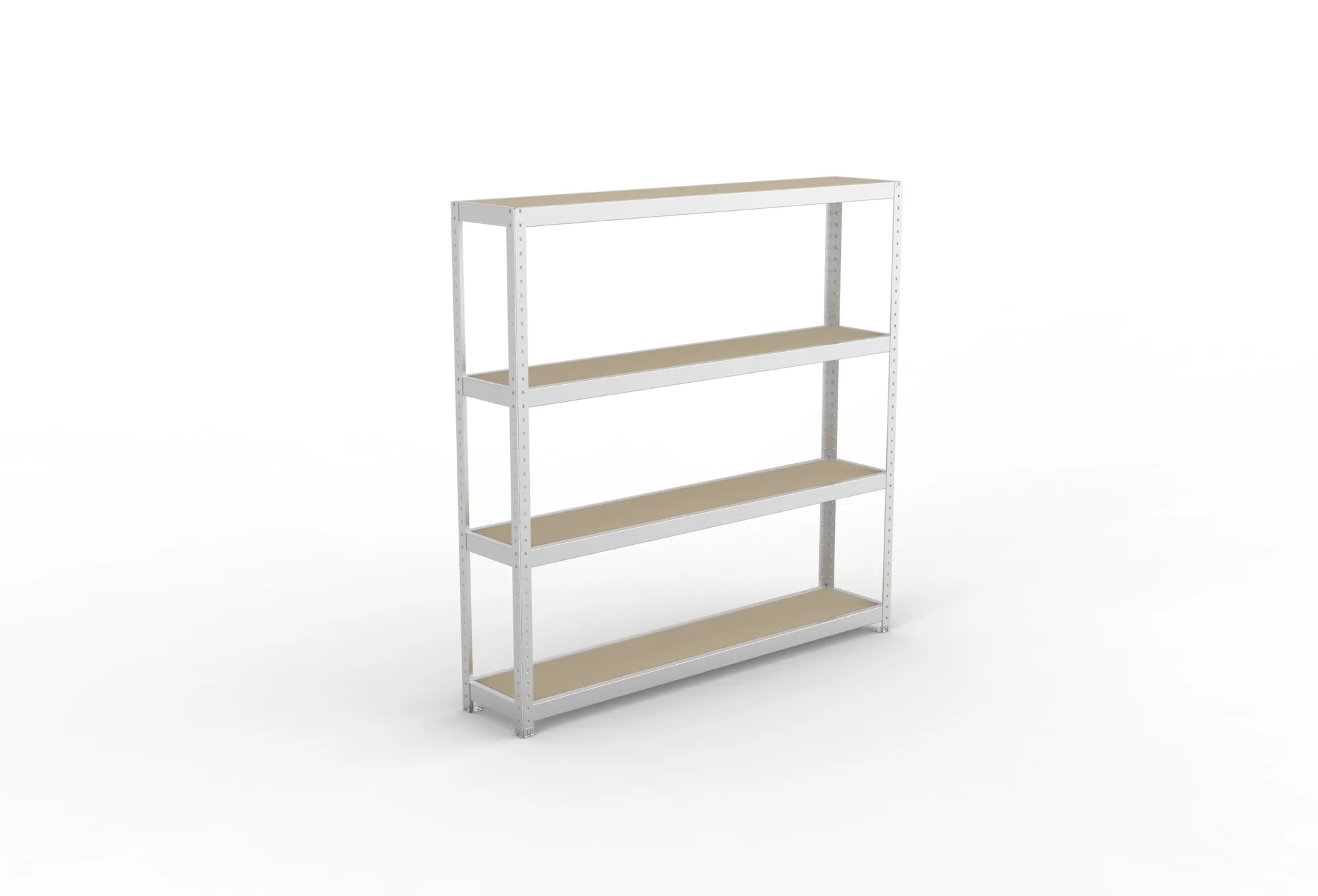 META SPEED-RACK Weitspannregal | Komplettregal | 1970 x 2000 x 400 mm | Fachlast 500 kg | Spanplattenböden | 4 Ebenen