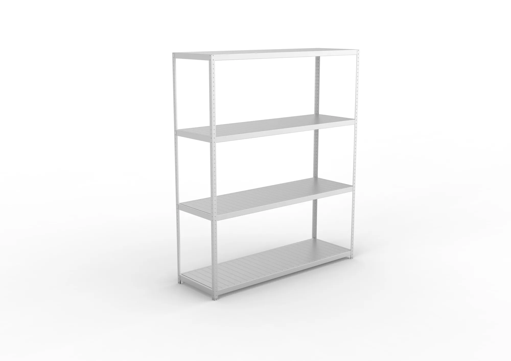 META SPEED-RACK Weitspannregal | Komplettregal | 2970 x 2500 x 800 mm | Fachlast 400 kg | Stahlpaneelböden | 4 Ebenen