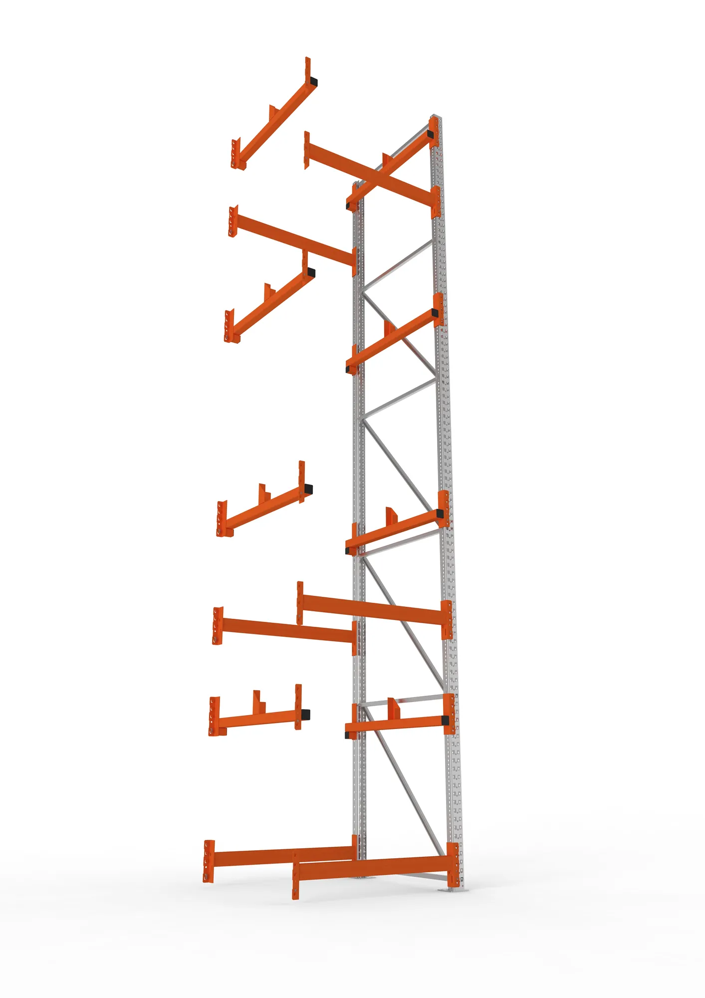 META MULTIPAL | Kabeltrommelregal | Anbauregal | 5500 x 1100 x 1100 mm | Feldlast 5500 kg | 2 Ebenen | Typ 1 | verzinkt