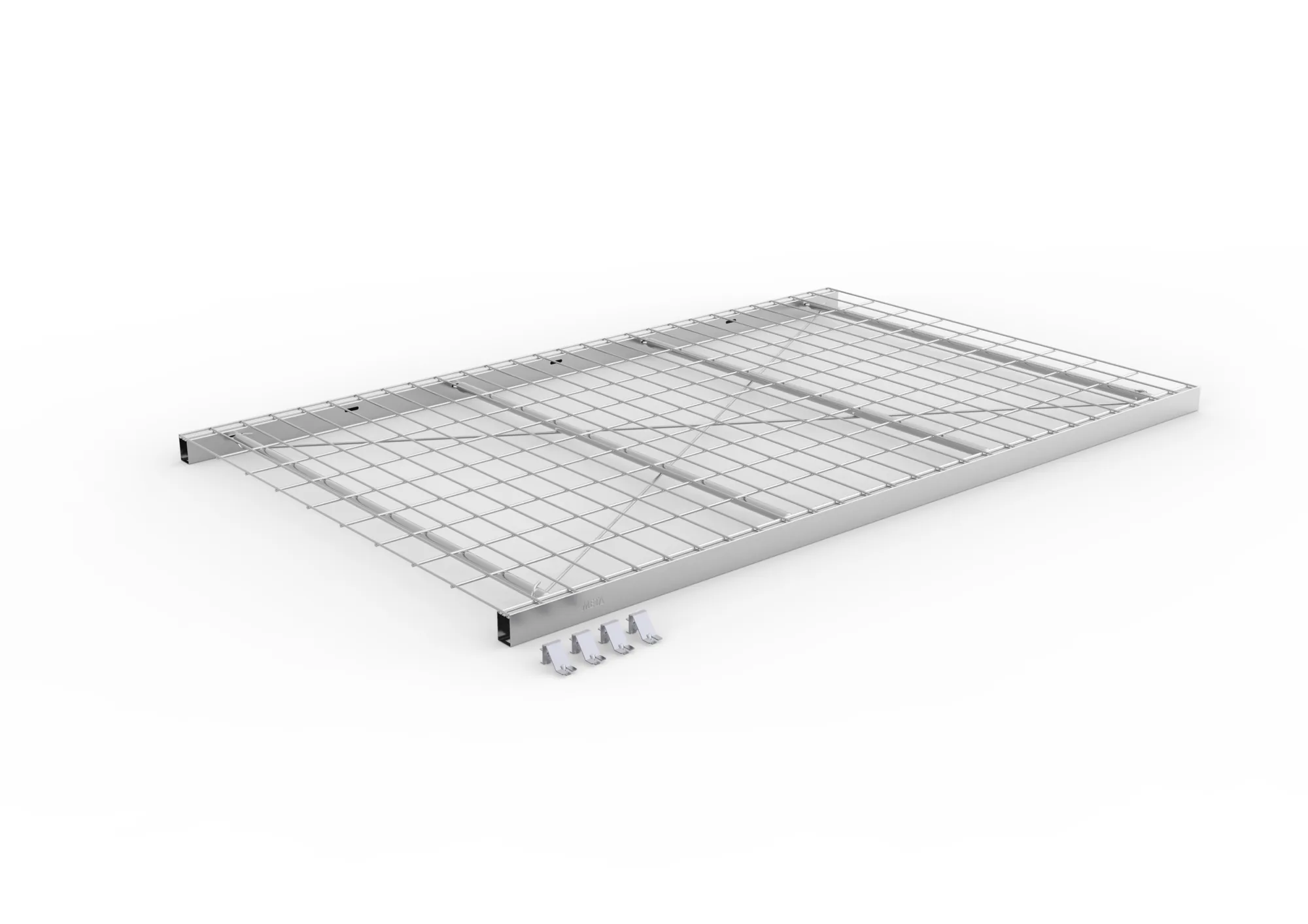 META CLIP | Zusatz-Drahtgitterfachboden | 1300 x 800 mm | 150 kg | verzinkt