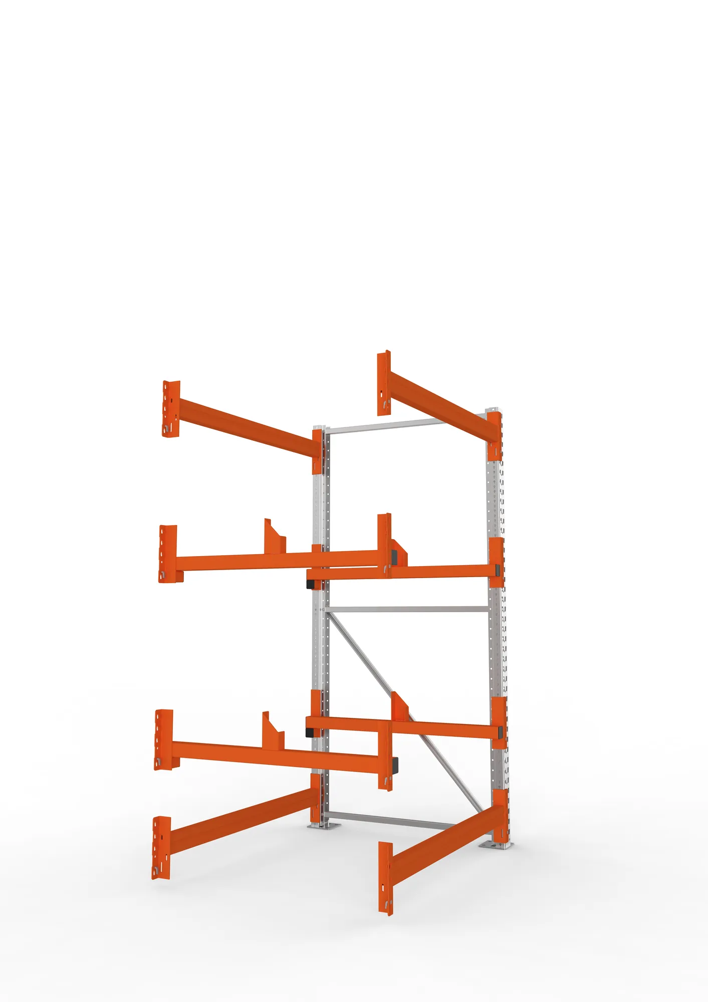 META MULTIPAL | Kabeltrommelregal | Anbauregal | 2200 x 1300 x 1100 mm | Feldlast 4000 kg | 2 Ebenen | Typ 1 | verzinkt