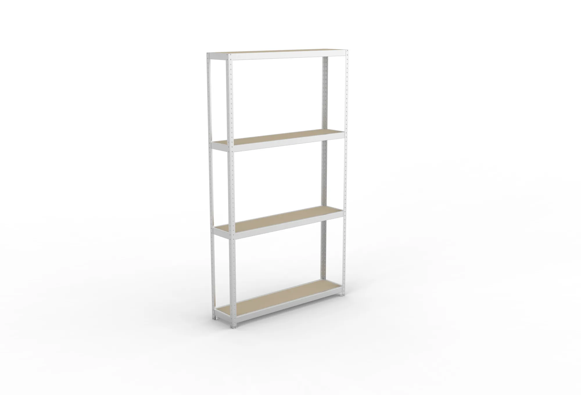 META SPEED-RACK Weitspannregal | Komplettregal | 2970 x 1700 x 400 mm | Fachlast 500 kg | Spanplattenböden | 4 Ebenen