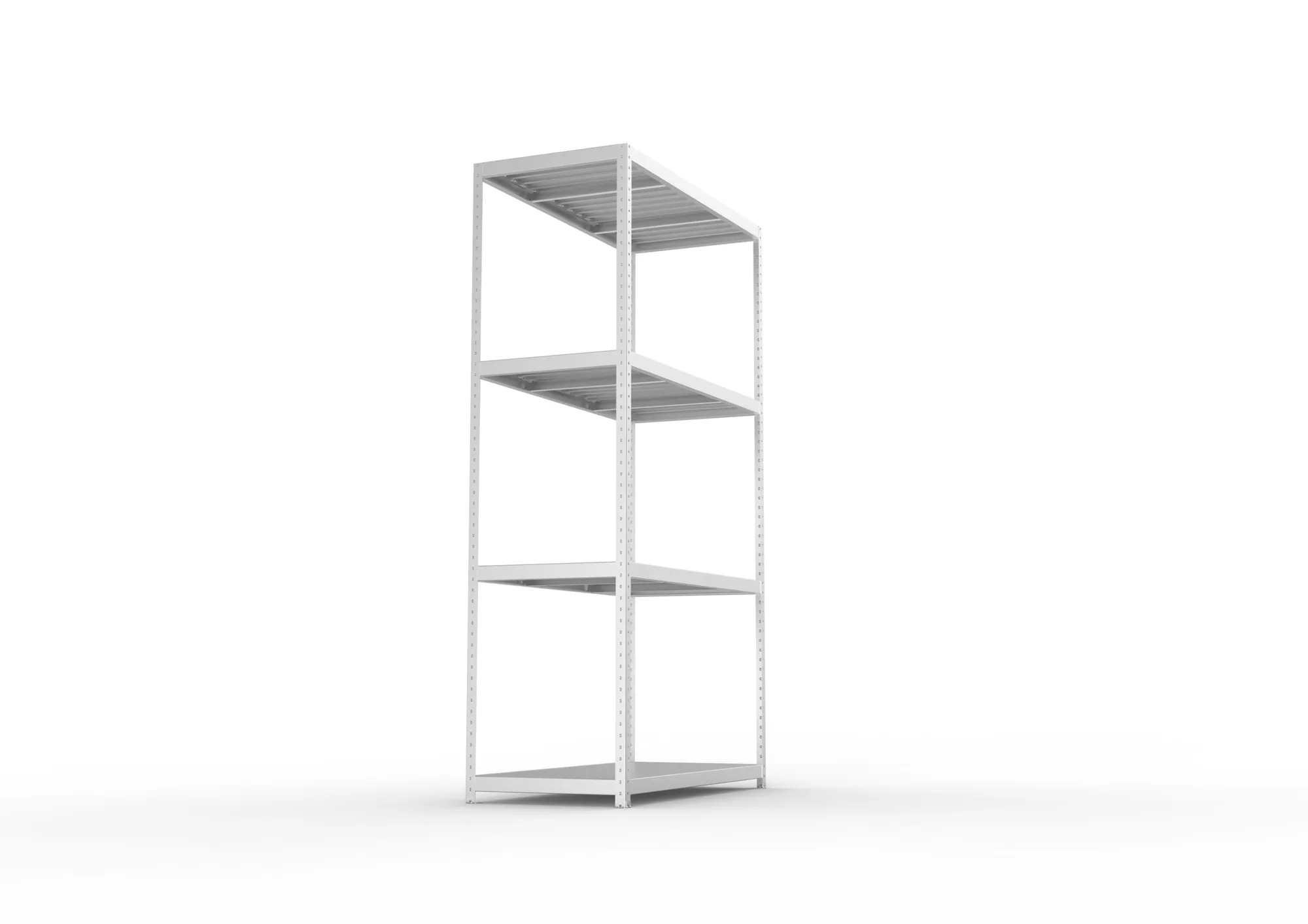 META SPEED-RACK Weitspannregal | Komplettregal | 2970 x 1700 x 800 mm | Fachlast 500 kg | Stahlpaneelböden | 4 Ebenen