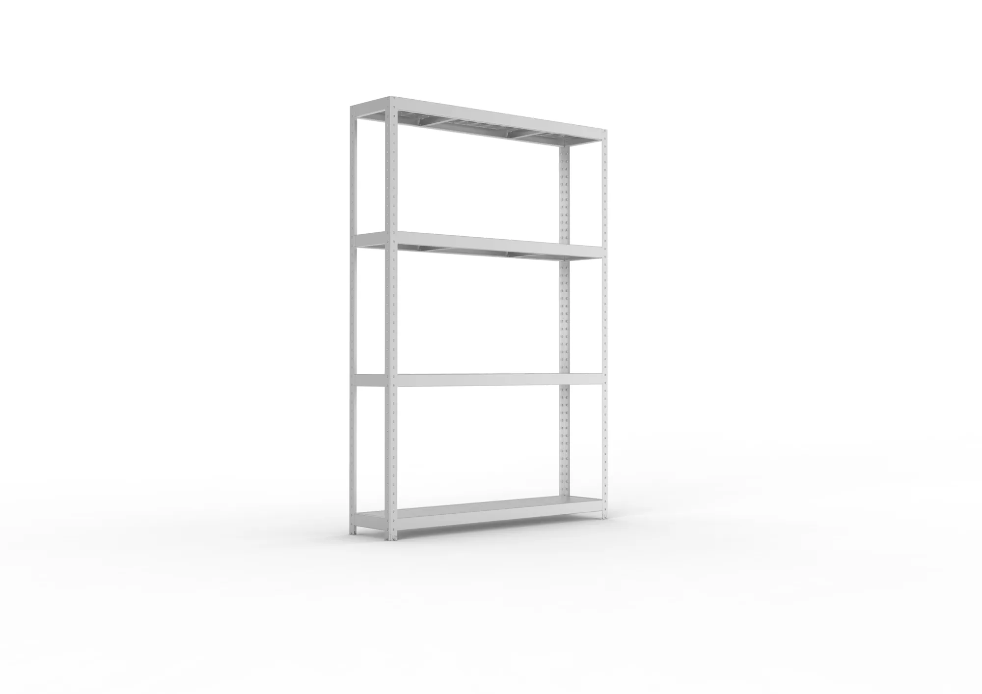 META SPEED-RACK Weitspannregal | Komplettregal | 2470 x 1700 x 400 mm | Fachlast 500 kg | Stahlpaneelböden | 4 Ebenen