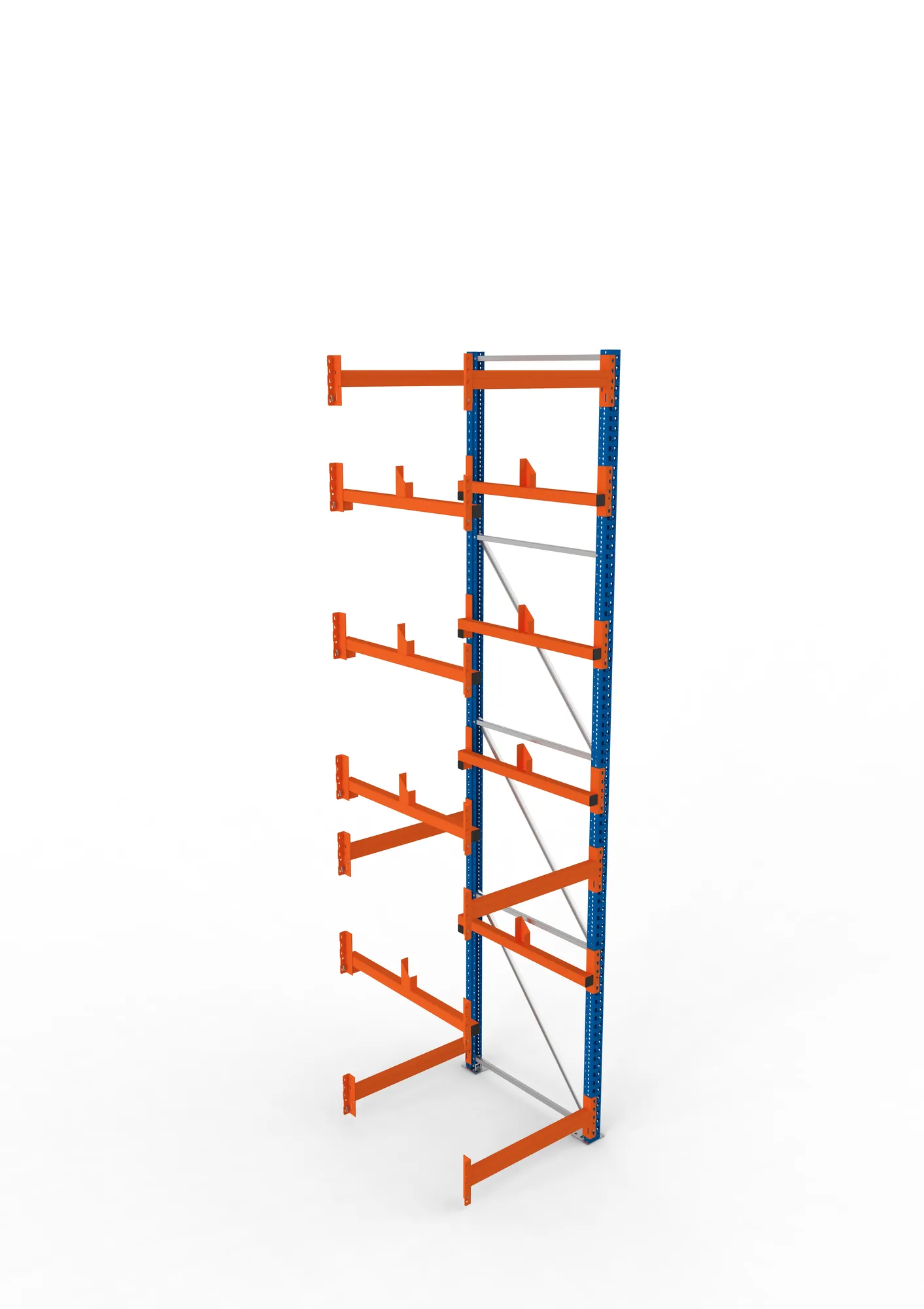 META MULTIPAL | Kabeltrommelregal | Anbauregal | 4400 x 900 x 1100 mm | Feldlast 5500 kg | 2 Ebenen | Typ 1 | RAL 5010