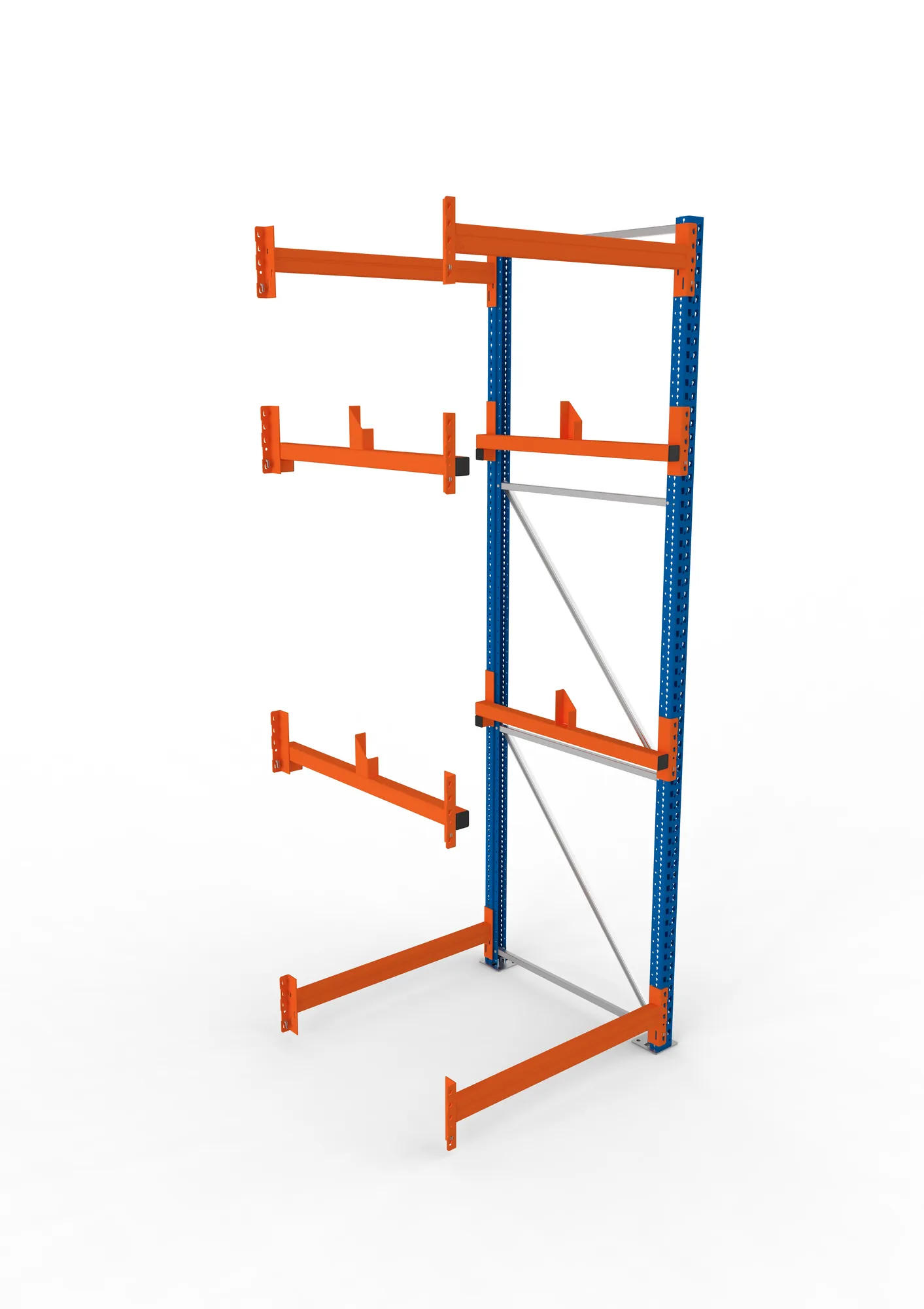 META MULTIPAL | Kabeltrommelregal | Anbauregal | 3300 x 1100 x 1100 mm | Feldlast 4000 kg | 2 Ebenen | Typ 1 | RAL 5010