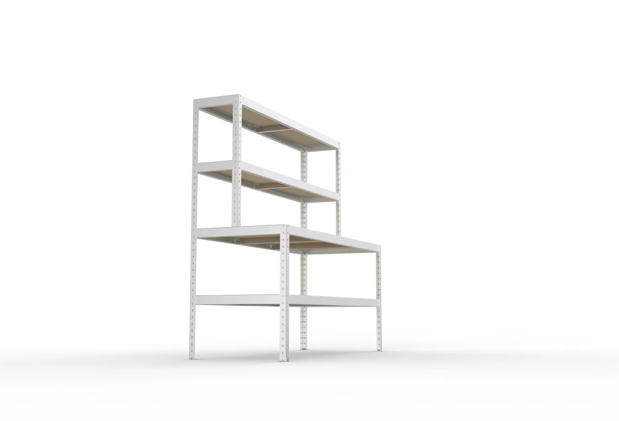 META SPEED-RACK | Packtisch | 1970 x 2000 x 800 mm | 4 Ebenen | verzinkt
