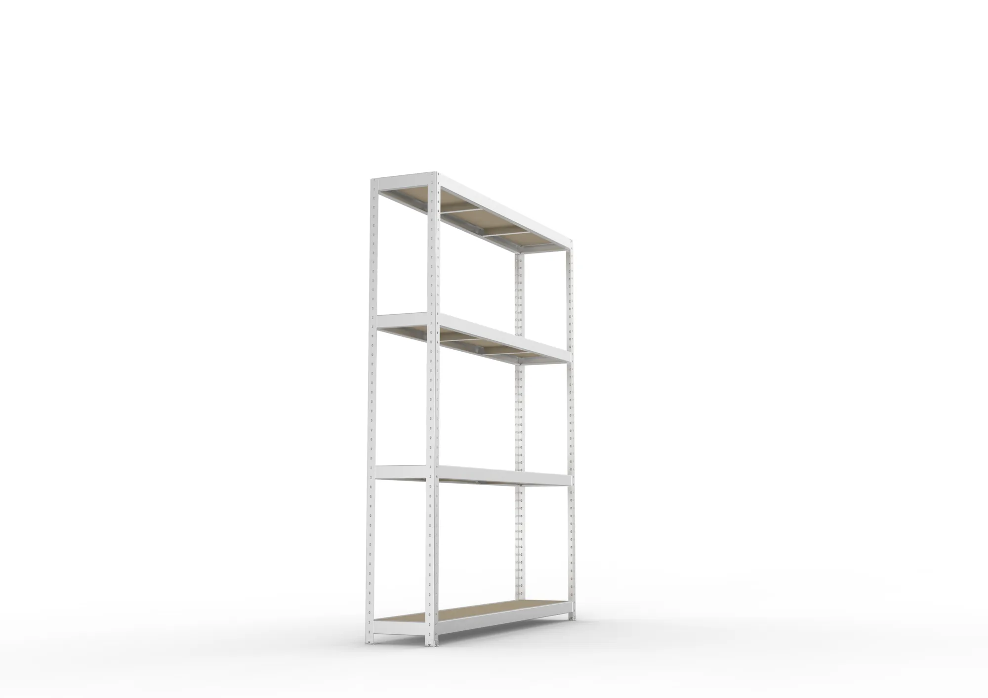 META SPEED-RACK Weitspannregal | Komplettregal | 2470 x 2000 x 400 mm | Fachlast 500 kg | Spanplattenböden | 4 Ebenen