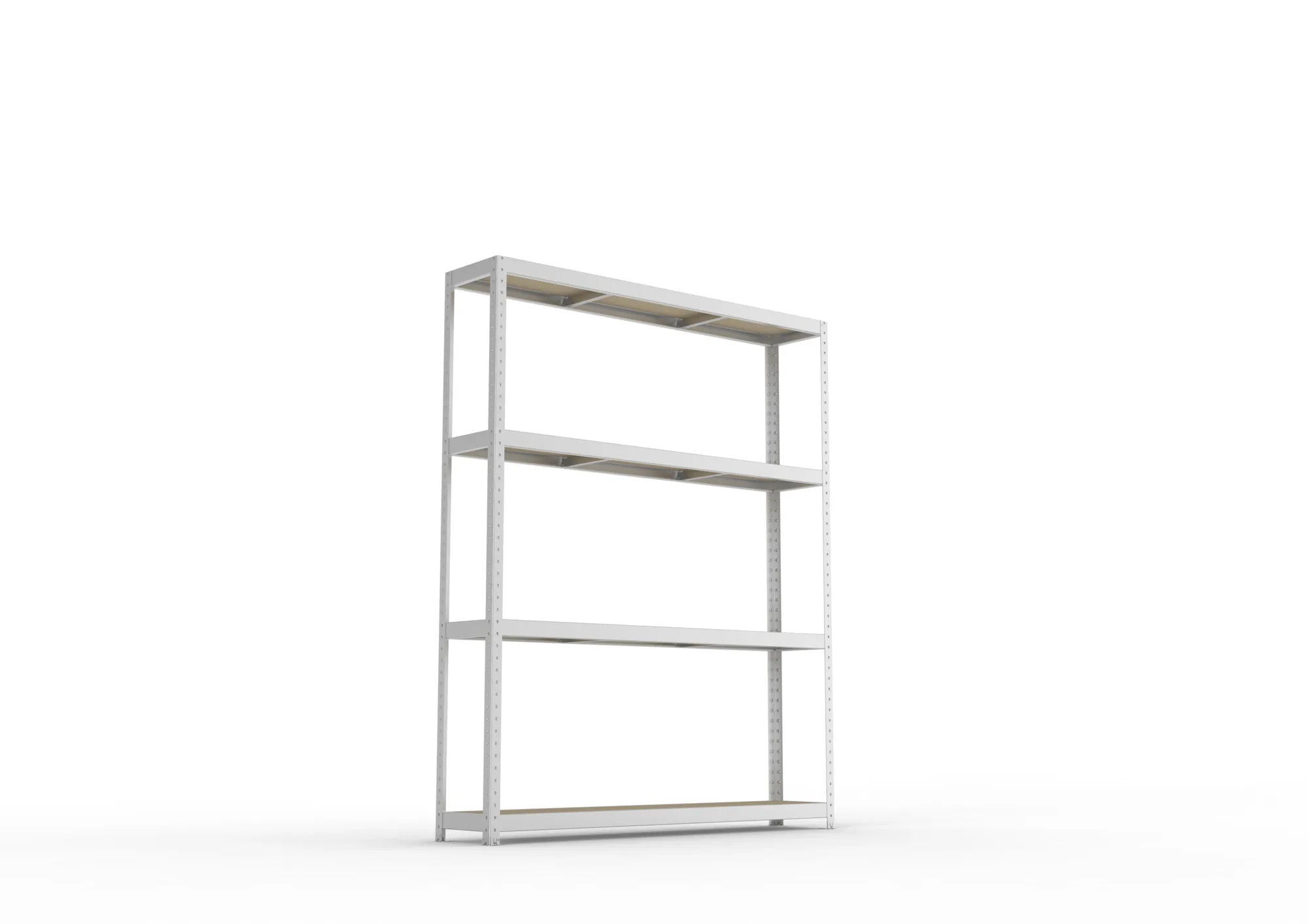 META SPEED-RACK Weitspannregal | Komplettregal | 2470 x 2000 x 400 mm | Fachlast 500 kg | Spanplattenböden | 4 Ebenen