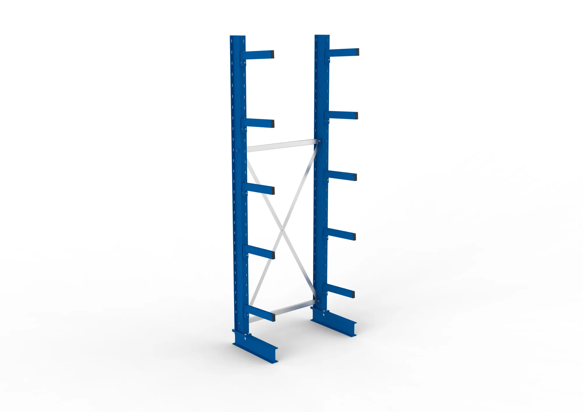 META MULTISTRONG M | Kragarmregal | Grundregal | 3000 x 1000 x 400 mm | Armlast 535 kg | einseitig | 5+1 Ebenen