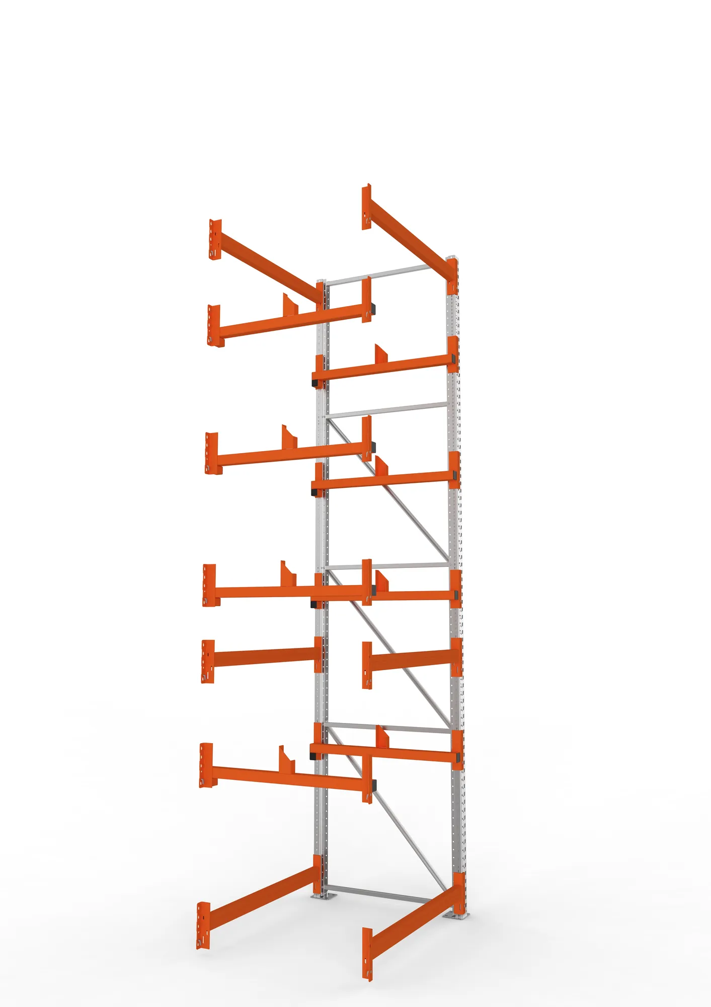 META MULTIPAL | Kabeltrommelregal | Anbauregal | 4400 x 1300 x 1100 mm | Feldlast 5500 kg | 2 Ebenen | Typ 1 | verzinkt