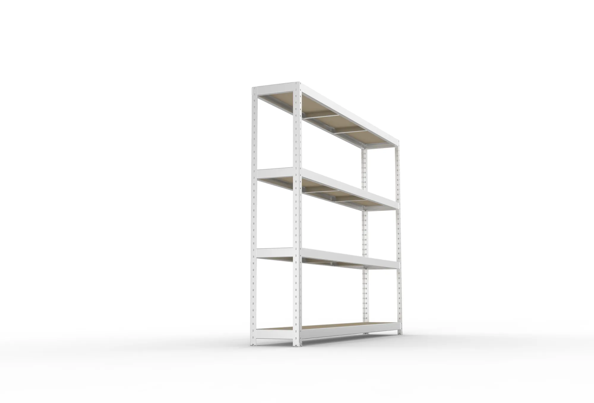 META SPEED-RACK Weitspannregal | Komplettregal | 1970 x 2500 x 400 mm | Fachlast 400 kg | Spanplattenböden | 4 Ebenen