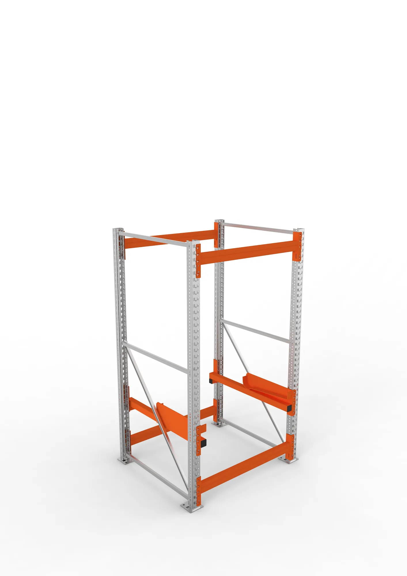 META MULTIPAL | Kabeltrommelregal | Grundregal | 2200 x 1100 x 1100 mm | Feldlast 4000 kg | 2 Ebenen | Typ 2 | verzinkt