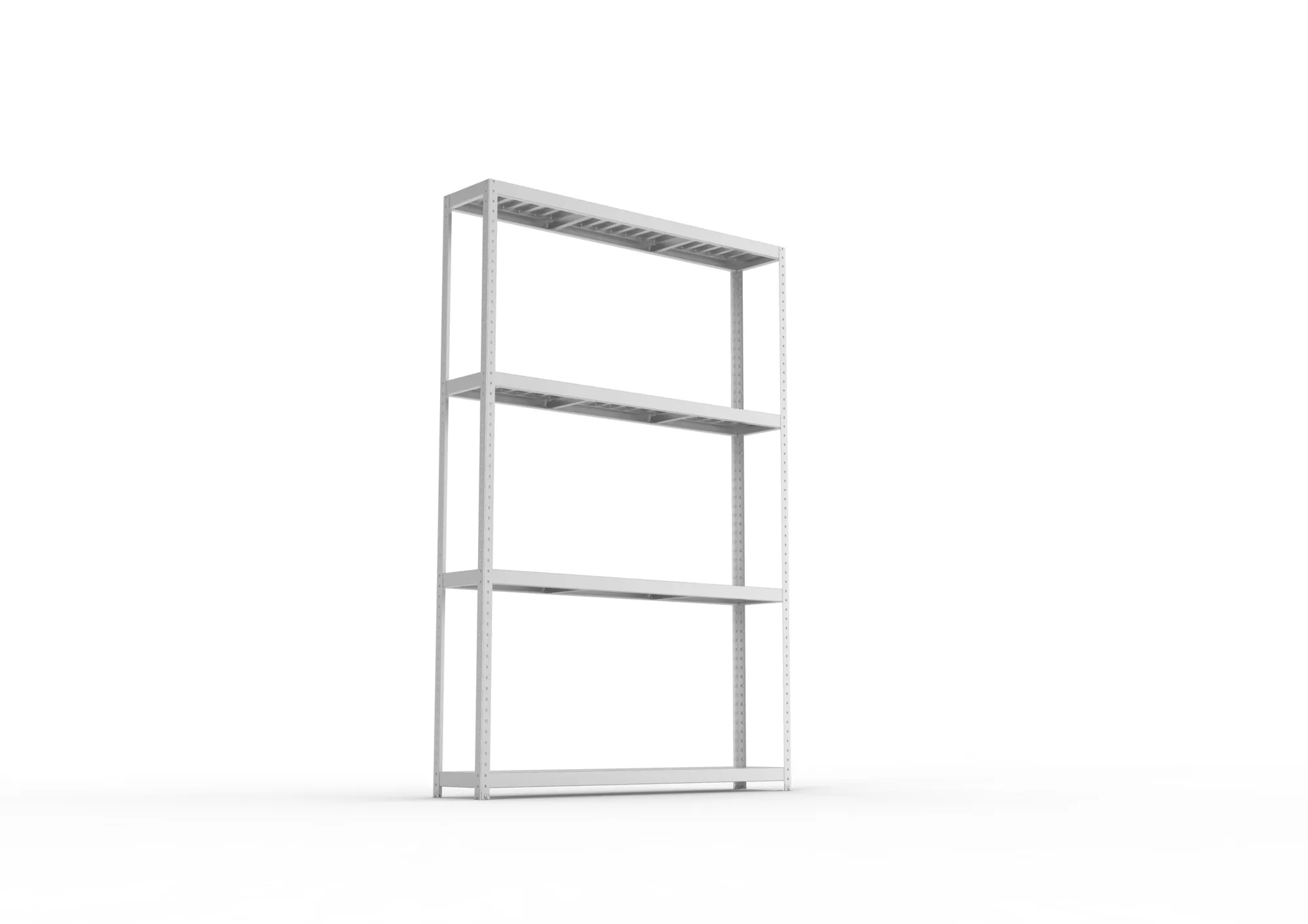 META SPEED-RACK Weitspannregal | Komplettregal | 2970 x 2000 x 400 mm | Fachlast 500 kg | Stahlpaneelböden | 4 Ebenen