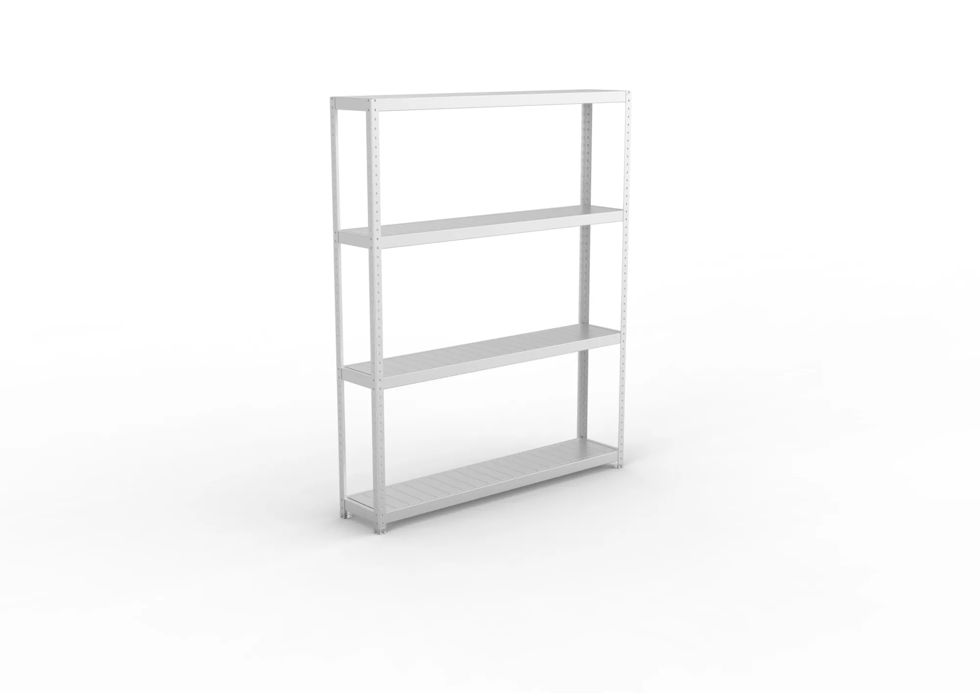 META SPEED-RACK Weitspannregal | Komplettregal | 2470 x 2000 x 400 mm | Fachlast 500 kg | Stahlpaneelböden | 4 Ebenen