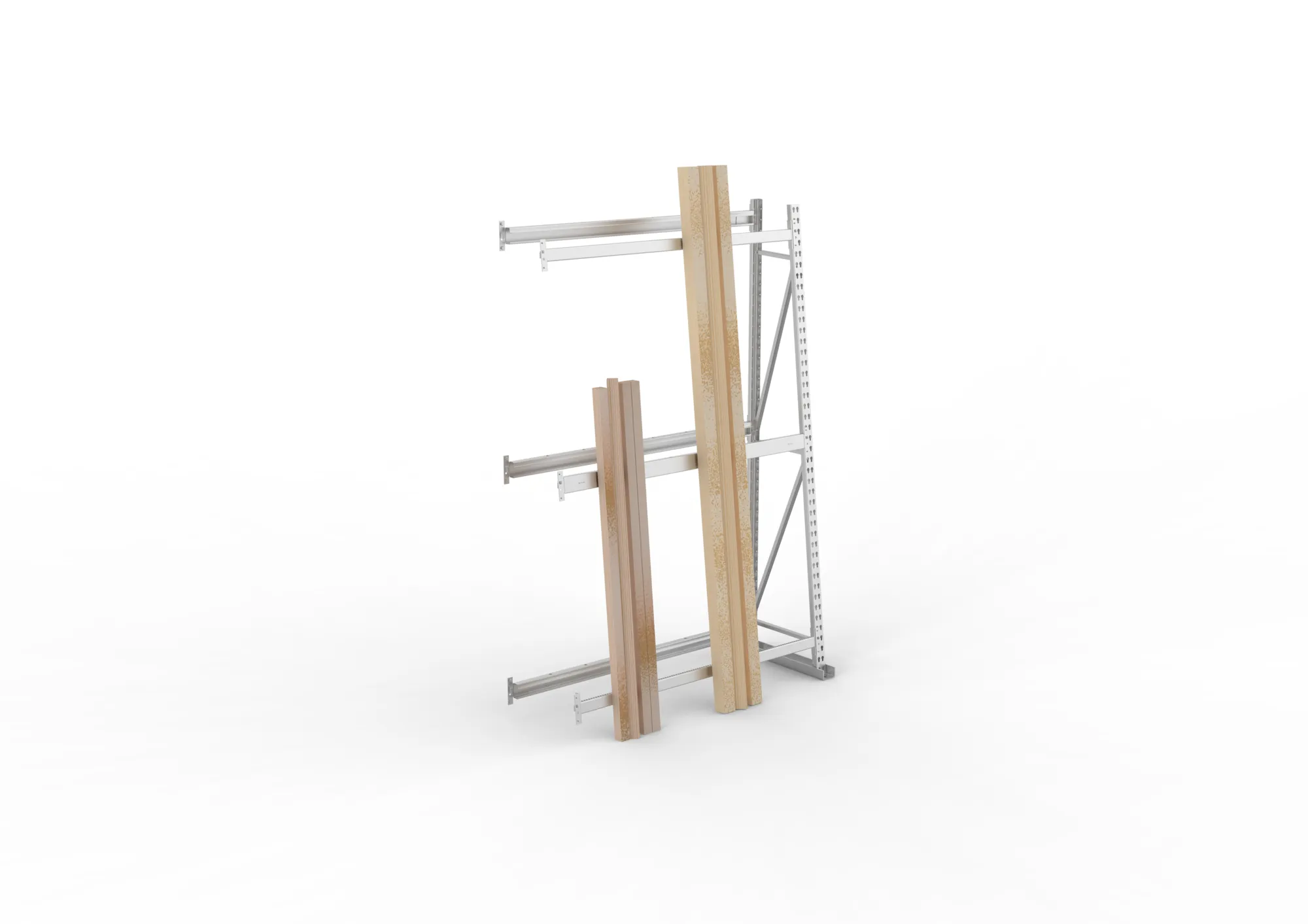 META MINI-RACK | Profillagerregal | Anbauregal | 2200 x 1400 x 500 mm | RAL 7035