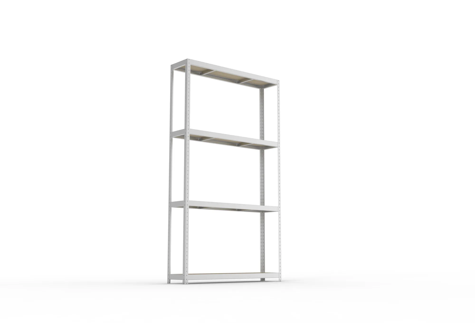 META SPEED-RACK Weitspannregal | Komplettregal | 2970 x 1700 x 400 mm | Fachlast 500 kg | Spanplattenböden | 4 Ebenen