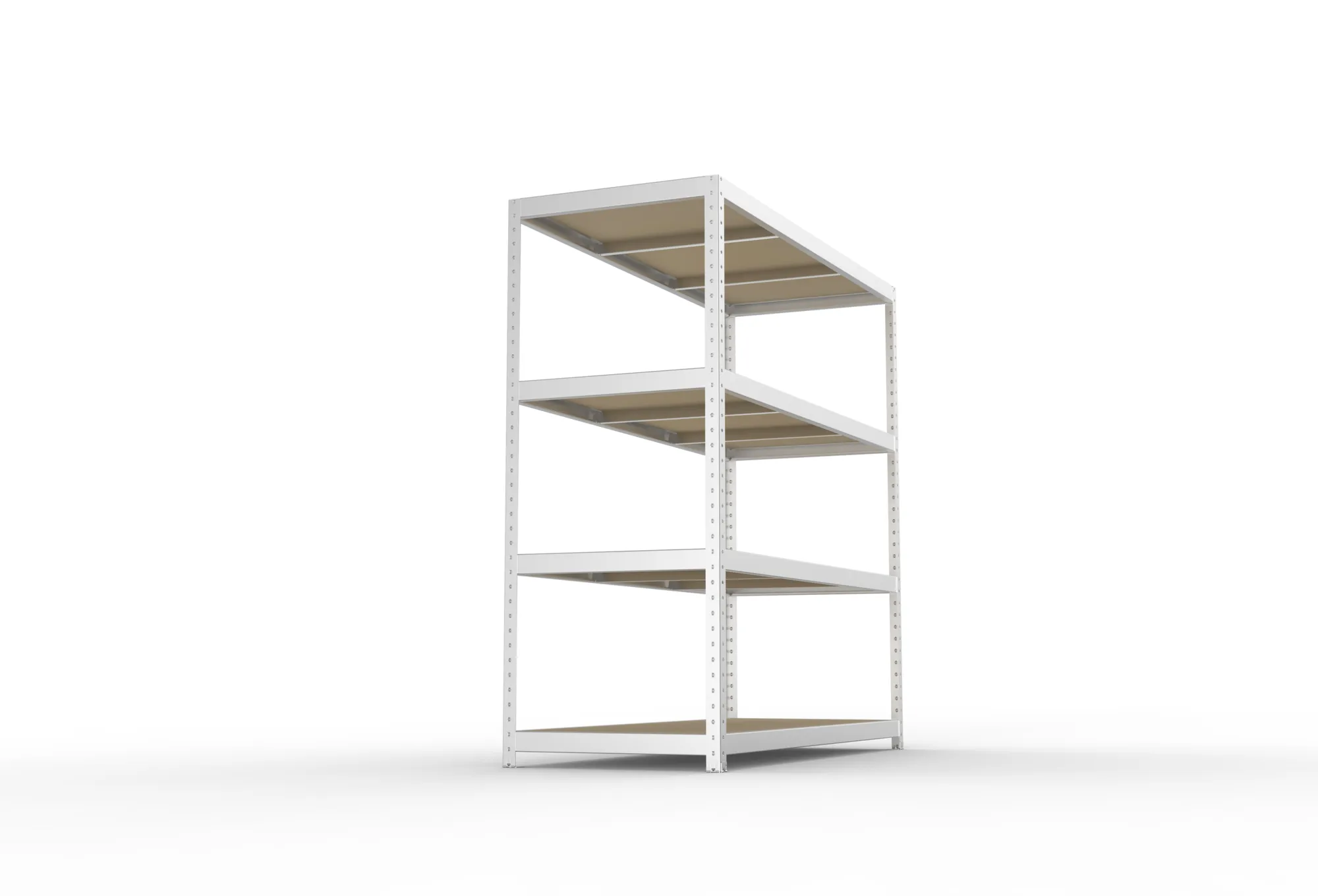 META SPEED-RACK Weitspannregal | Komplettregal | 1970 x 2000 x 800 mm | Fachlast 500 kg | Spanplattenböden | 4 Ebenen