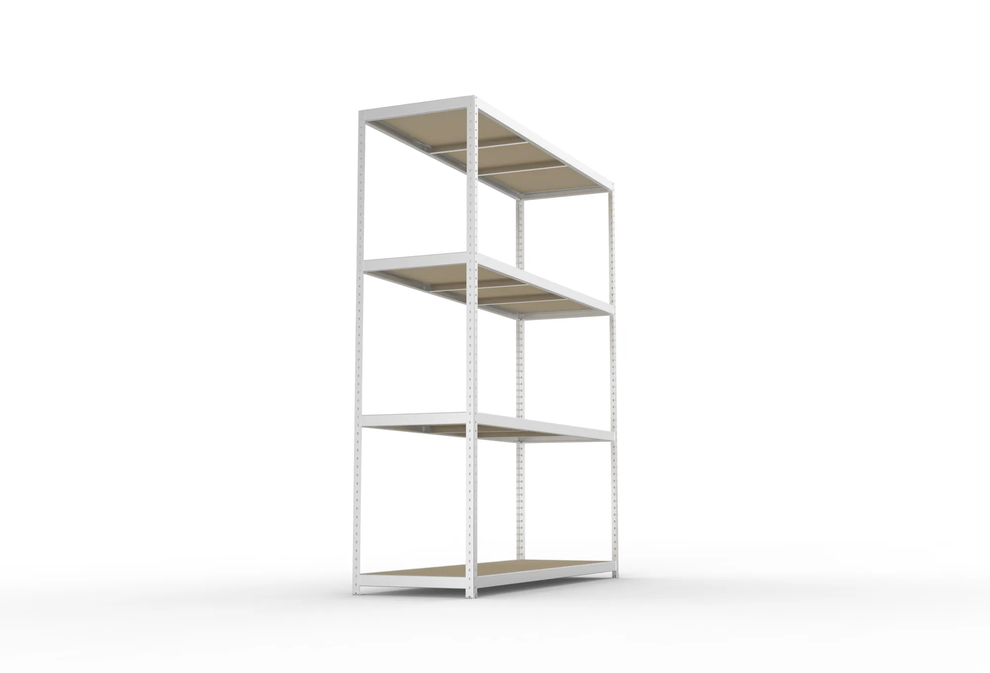 META SPEED-RACK Weitspannregal | Komplettregal | 2970 x 2500 x 800 mm | Fachlast 400 kg | Spanplattenböden | 4 Ebenen