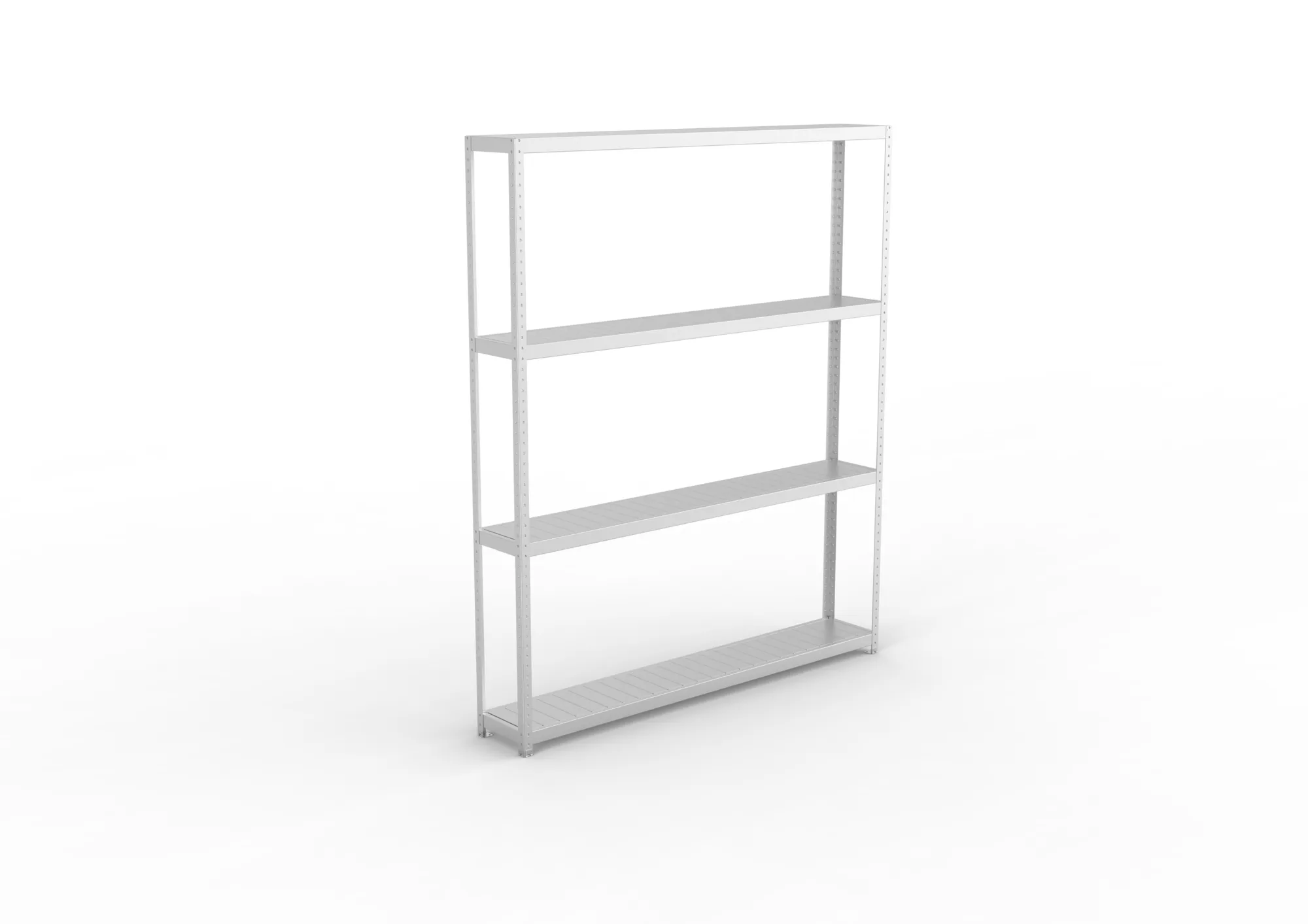 META SPEED-RACK Weitspannregal | Komplettregal | 2970 x 2500 x 400 mm | Fachlast 400 kg | Stahlpaneelböden | 4 Ebenen