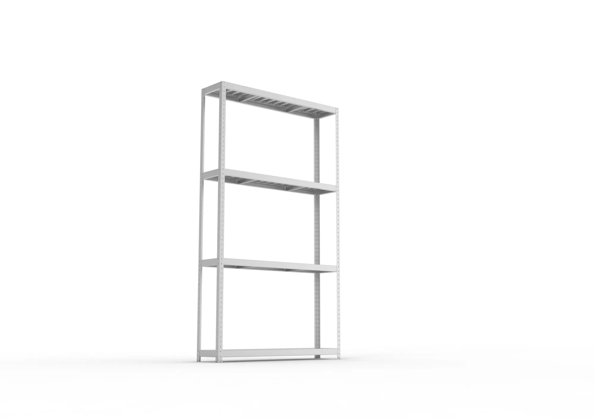 META SPEED-RACK Weitspannregal | Komplettregal | 2970 x 1700 x 400 mm | Fachlast 500 kg | Stahlpaneelböden | 4 Ebenen