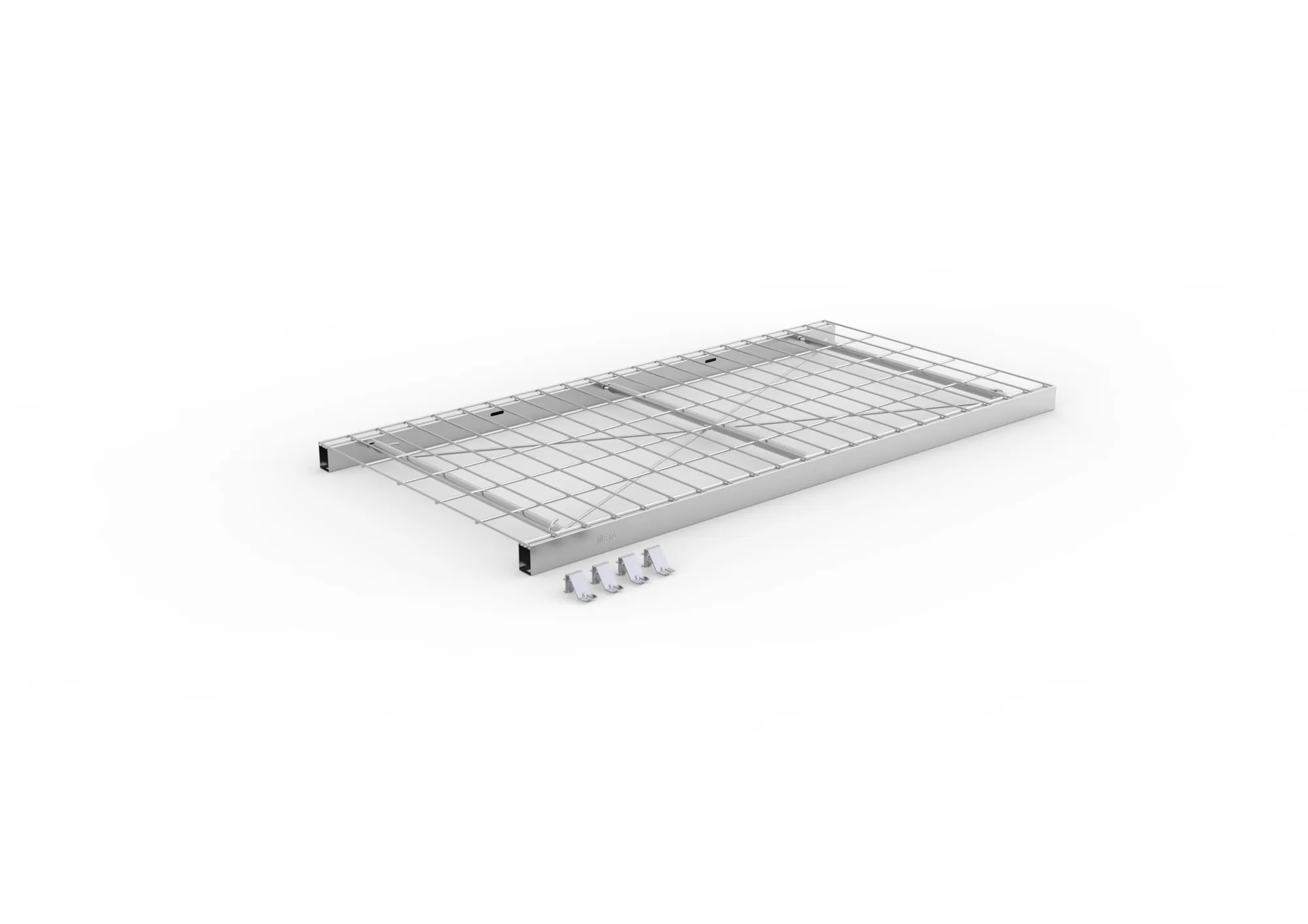 META CLIP | Zusatz-Drahtgitterfachboden | 1000 x 500 mm | 150 kg | verzinkt