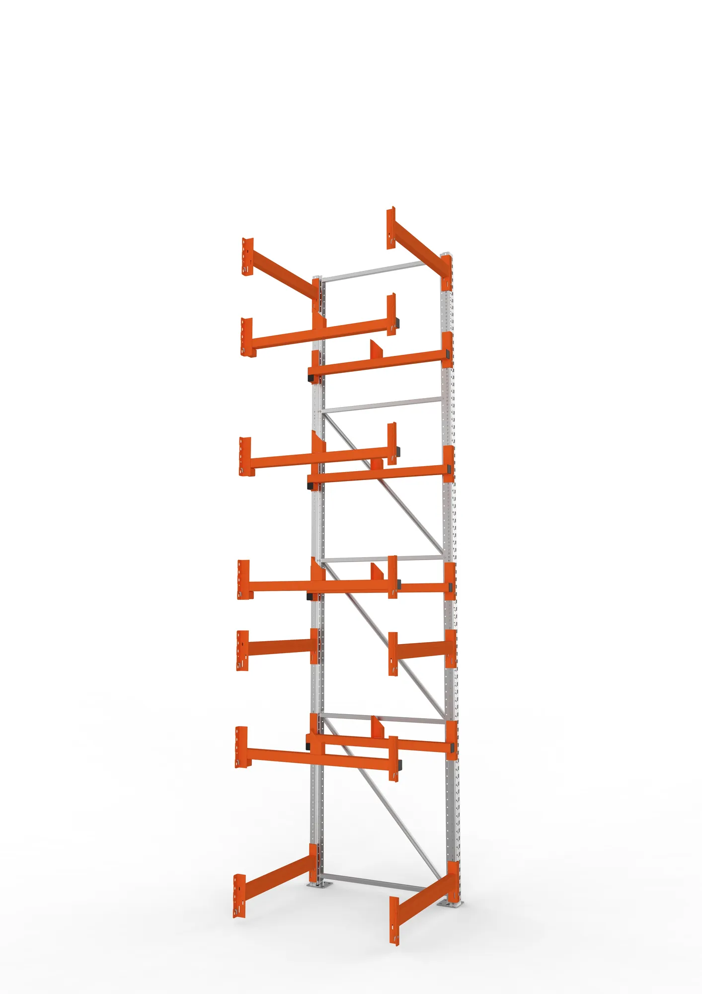 META MULTIPAL | Kabeltrommelregal | Anbauregal | 4400 x 900 x 1100 mm | Feldlast 5500 kg | 2 Ebenen | Typ 1 | verzinkt