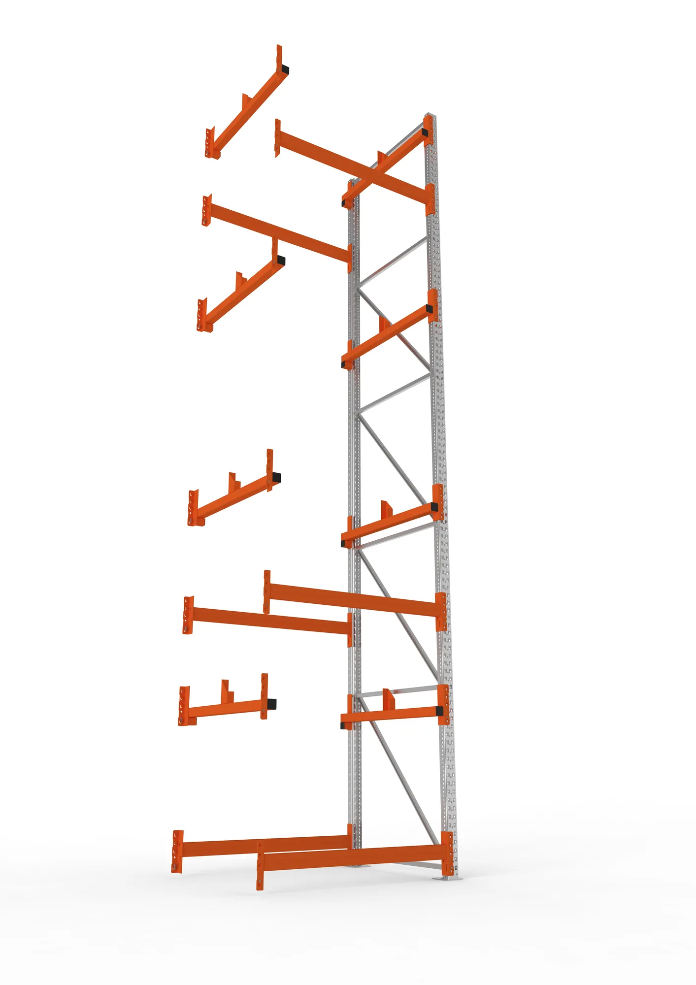 META MULTIPAL | Kabeltrommelregal | Anbauregal | 5500 x 1300 x 1100 mm | Feldlast 5500 kg | 2 Ebenen | Typ 1 | verzinkt